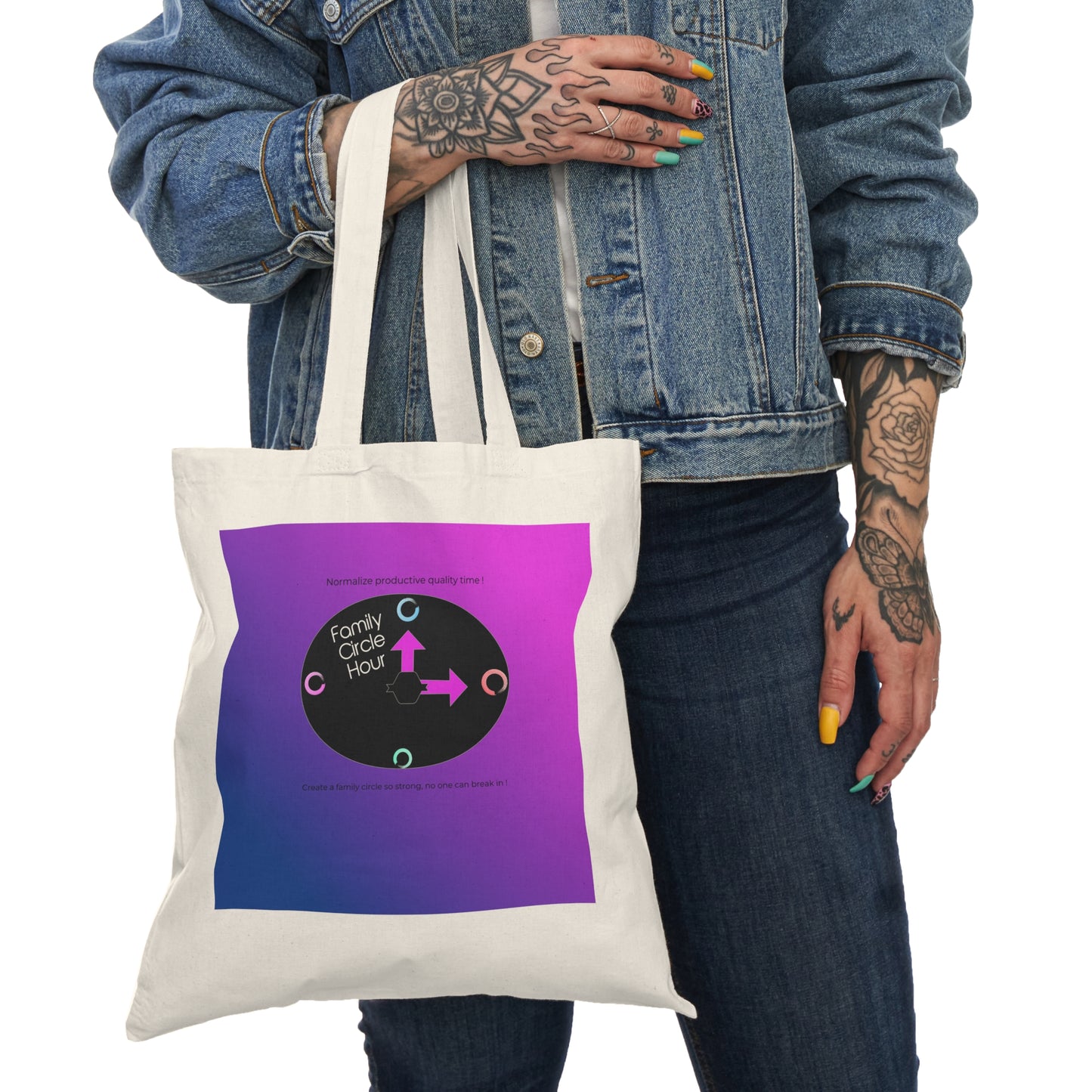 Family Circle Hour Tote Bag